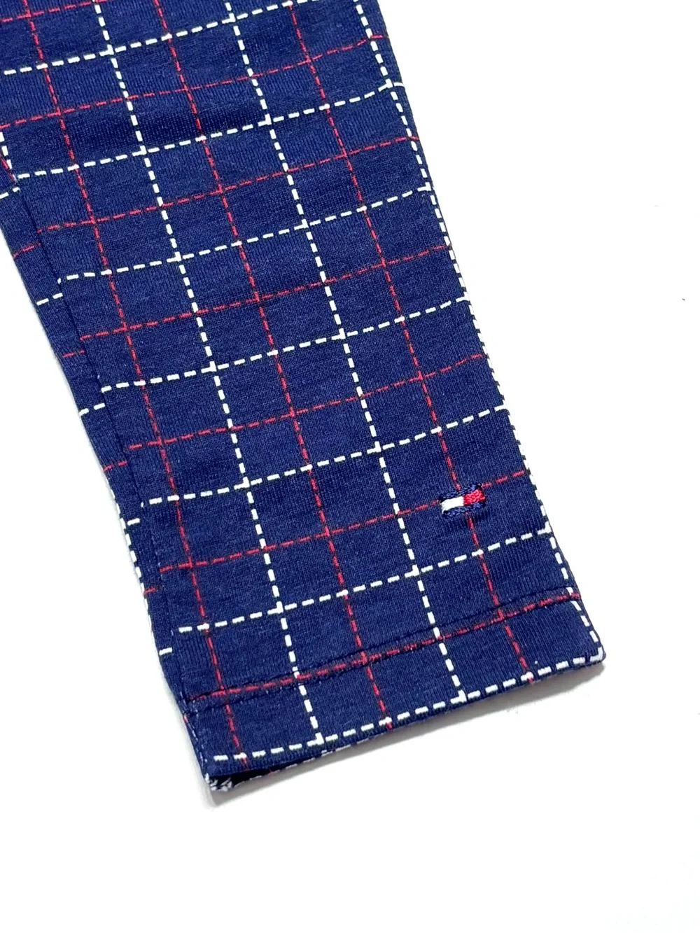 NEW Tommy Hilfiger Girls' Denim & Plaid Peplum Jacket Blue/Red Leggings Set 3T